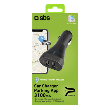 Car Charger with Locator and 2 USB outputs