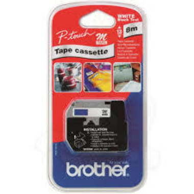 PTOUCH Ruban, non laminé noir/bleu M-K531BZ pour PT-65/75/85/110 8mx12mm
