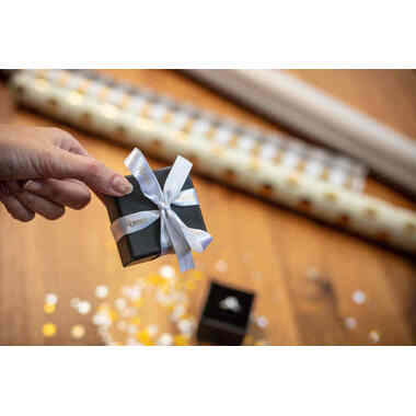 PTOUCH Ruban en textile or/blanc TZe-R234 PT-DV600VP 12 mm