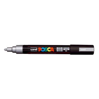 UNI-BALL Posca Marker 1,8-2,5mm PC-5M SILVER argent
