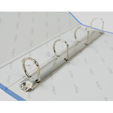 BIELLA Cart. anelli Dinor-Quatro 4cm 12644405U blu, 4-anelli A4