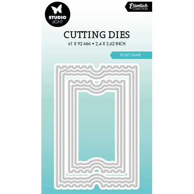 SIZZIX Fustella tagl. 6.1x9.2x0.1cm CD441 Biglietto 6 pz.