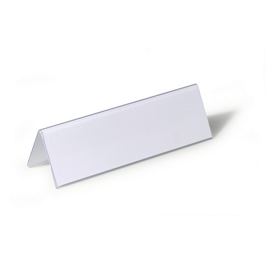 DURABLE Tischnamensschild Dachform 805219 transp., 61/122x210mm 25 Stk.