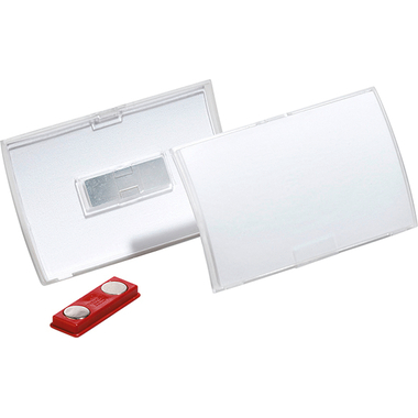 DURABLE Namensschild ClickFold 90x54mm 821519 10 Stück mit Magnet