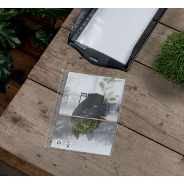 LEITZ Poches PP Recycle A4 4021-00-03 transparent, 100my 25 pcs.
