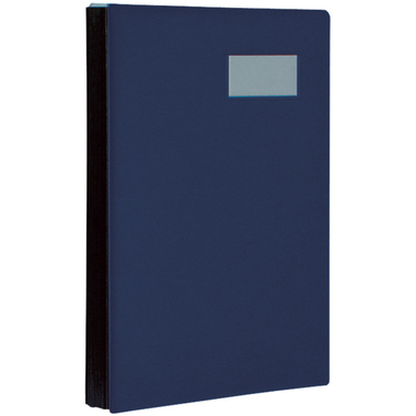 BIELLA Unterschriftenmappe A4 34342007U dunkelblau 20-teilig