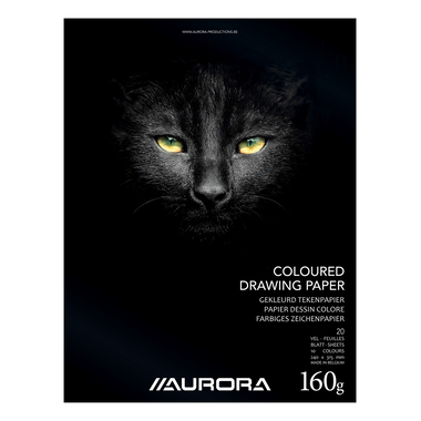 AURORA Zeichenblock 24X31,5cm BL37 color, 160g 20 Blatt