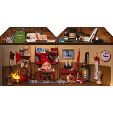 ARS EDITION Adventskalender 20.5x20x1.3cm 135859 Advent im Wichtelhaus