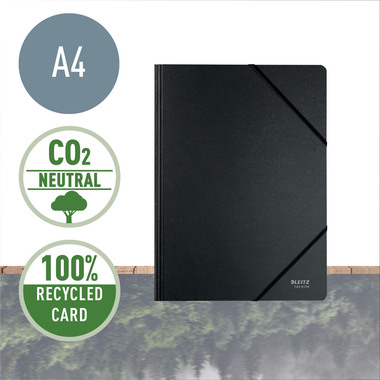 LEITZ Cartellina elastico Recycle A4 3908-00-95 nero, cartone