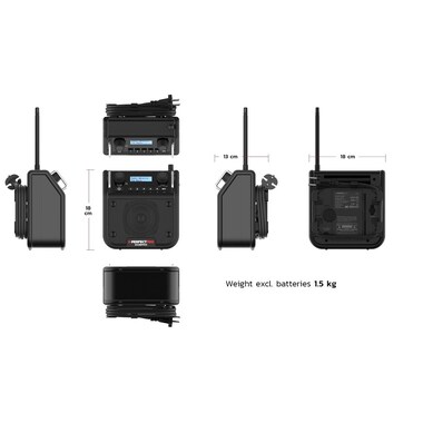 Perfectpro DAB+ Radio DABPRO Black