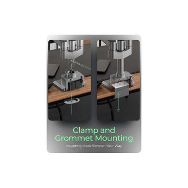 ICY BOX Tischhalterung bis 7 kg – Silber