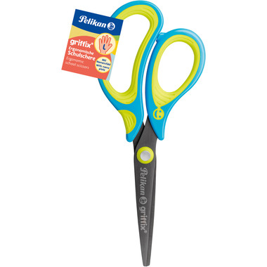 PELIKAN Présentoir ciseaux Griffix 605380 pointus, ass. 12 pcs.