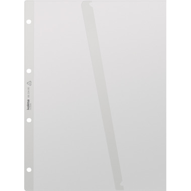 KOLMA Poche documents ExtraSolid A4 08.634.00 transp.,rabat,4-anneaux 10pcs.