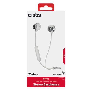 Auricolari wireless semi in-ear in metallo | SBS