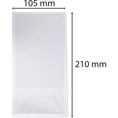 EXACOMPTA Tischaufsteller DL 83058D transparent hoch/quer
