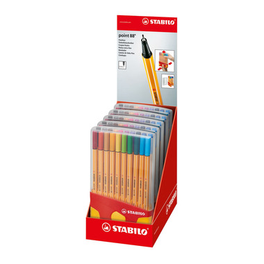 STABILO Fineliner Point 88 0.4mm 8820-03 20 Farben, Box