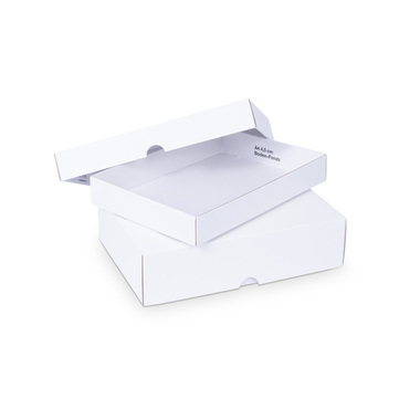 Slip box incl. base and lid in white 302x215x45mm