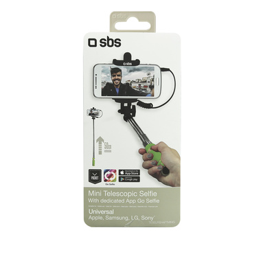 Perche à Selfies avec câble jack universel 3,5 mm