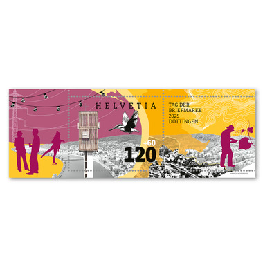 Francobollo CHF 1.20+0.60 «Giornata del francobollo 2025 Döttingen», Blocco speciale Blocco speciale «Giornata del francobollo 2025 Döttingen», gommatura, senza annullo