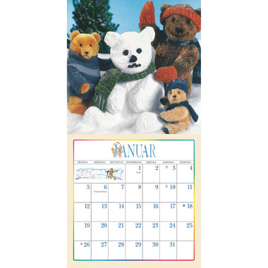 DUMONT Calendario 2026 260816 L'orsacchiotto TE 30x30cm