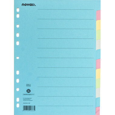NOVOOO Registro cartone A4 40581 multicoloro 12 pcs.