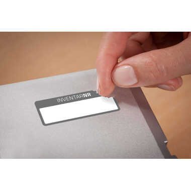 AVERY ZWECKFORM Inventar-Etiketten 50x20mm 6917 schwarz, perm. 10Bl.50Stk.