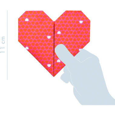 MANDARINE Dépliants Origami 20x20cm OR518C Love 70g 60 feuilles