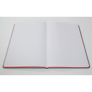 SIGEL Notizbuch Linescape A5 LS205 blau/papaya liniert 176 S.