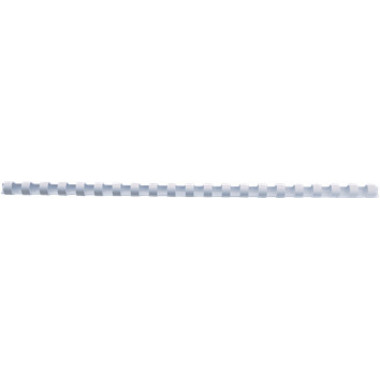 GBC Baguettes de reliure 12mm A4 4028197 blanc, 21 anneaux 100 pcs.