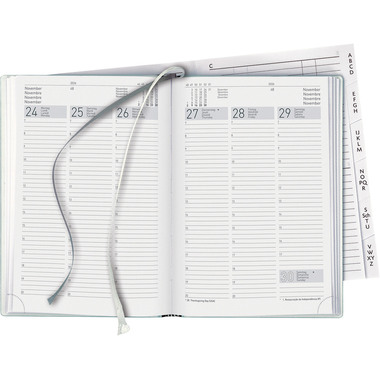 BIELLA Geschäftsagenda Terminia 2026 817535470026U 1W/2S weinrot ML 14.5x20.5cm