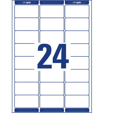 AVERY ZWECKFORM Adressetiketten 63,5x33,9mm L7159-100 weiss 2400 Stk./100 Blatt