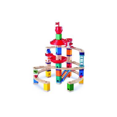 Hape Marble Run Quadrilla Super Spiral Castle & Final Sprint