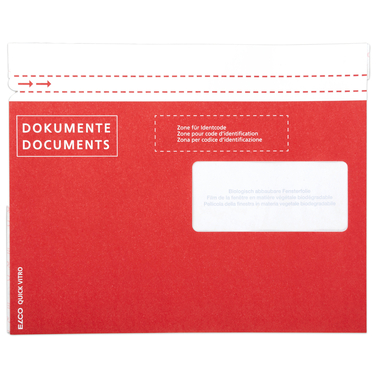 ELCO Borsa documenti Quick Vitro 29124.80 C5 rosso diritto 250p