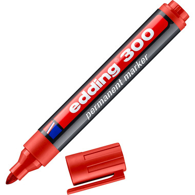 EDDING Permanent Marker 300 1,5-3mm 300-2 rot