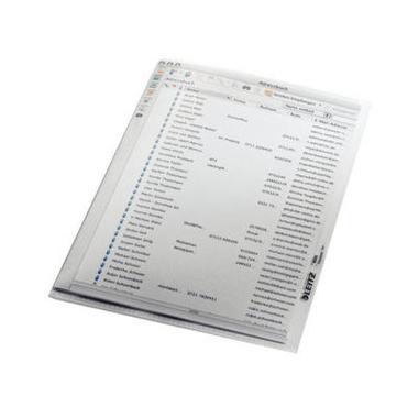 LEITZ Sichtmappen PP A5 40050003 genarbt 0,13mm 100 Stück