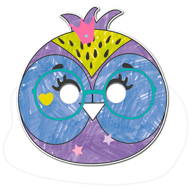 I AM CREATIVE Masken 4220.1 Tieremit Stickers, 18tlg.