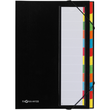 PAGNA Deskorganizer A4 44133-04 schwarz 12 Fächer