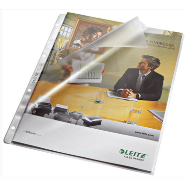 LEITZ Poches PP A4 47970000 grainée 80my 100 pcs.