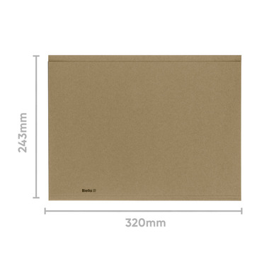 BIELLA Vertikalmappe Recycolor 25342727U 32x23,3/24,3cm, braun 100 St.