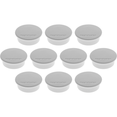 MAGNETOPLAN Calamita Discofix Color 40mm 1662001 grigio, ca. 2.2 kg 10 pezzi