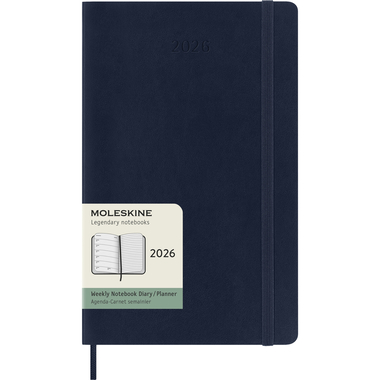 MOLESKINE Agenda Classic Large 2026 DSB2012WN3Y26 1S/1P zaffiro SC 13x21cm