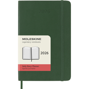 MOLESKINE Agenda Classic Pocket 2026 DSK1512DC2Y26 1J/1P vert myrte SC 9x14cm