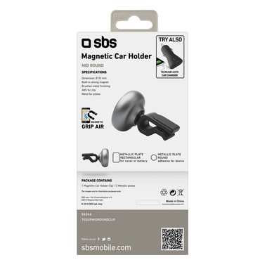 Supporto magnetico Mid Round per bocchetta di aerazione