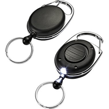 DURABLE Meccanis.avvol. JOJO Style LED 819801 con portachiavi nero