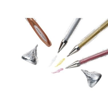 UNI-BALL Signo Noble Metal 0.8mm UM-120NM RED rouge