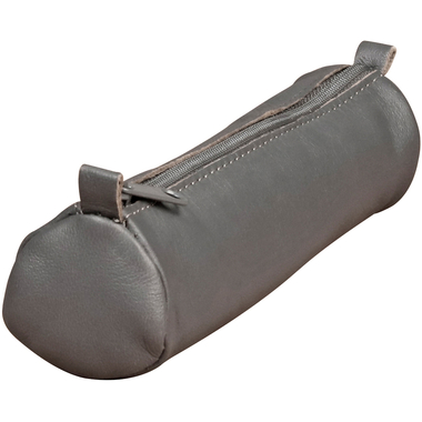 CLAIREFONTAINE Astuccio AgeBag 18,5x4cm 77034C grigio, rotondo, cuoio