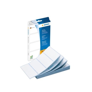 HERMA Adress-Etiketten 88x35mm 4300 weiss, non-perm. 250 Stück