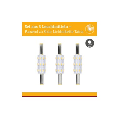 Paulmann Solar LED Stecksockel Taina Ersatz 4000K 60 lm