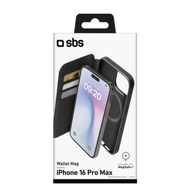 Custodia a libro compatibile con MagSafe iPhone 16 Pro Max | SBS