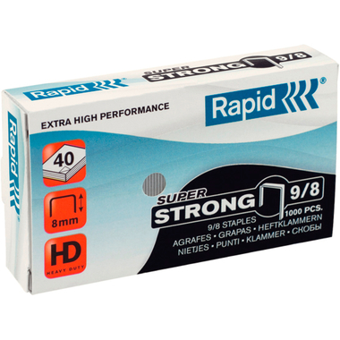 RAPID Heftklammern SuperStrong 9/8mm 24871000 verzinkt 5000 Stück